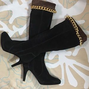 CARISMA BLACK SUEDE BOOTS SIZE 7